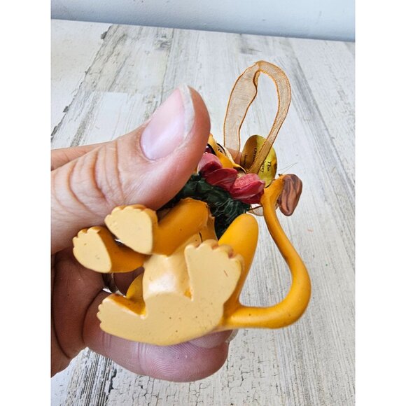 Danbury mint Simba Lion King wreath ornament RARE glitter Xmas tree - Picture 8 of 8